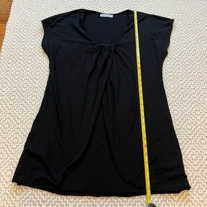 Revolver Black Tshirt dress flyaway layer sz small EUC